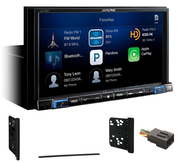 Alpine 7  Media Receiver CarPlay XM Ready For 1999-2004 Ford F-250 350 450 550 Cheap