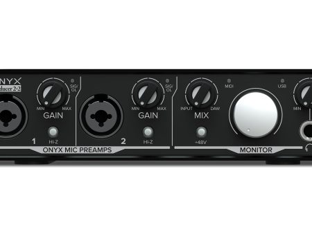 Mackie Onyx Producer 2.2 2x2 USB Audio MIDI Recording Studio Interface Online