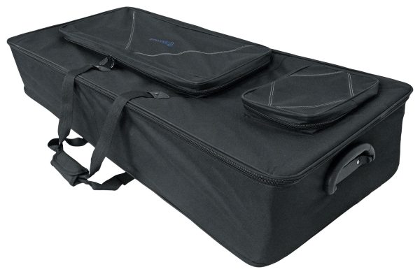 Rockville 61 Key Keyboard Case w  Wheels+Trolley Handle For Yamaha YPT-255 Discount