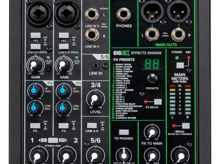 Mackie ProFX6v3 6-Channel Professional Effects Mixer w USB ProFX6 v3 Online now