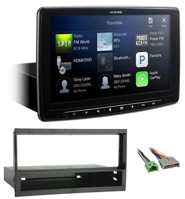 Alpine 9” Media Bluetooth Receiver w  CarPlay For 1997-98 Ford Expedition Discount