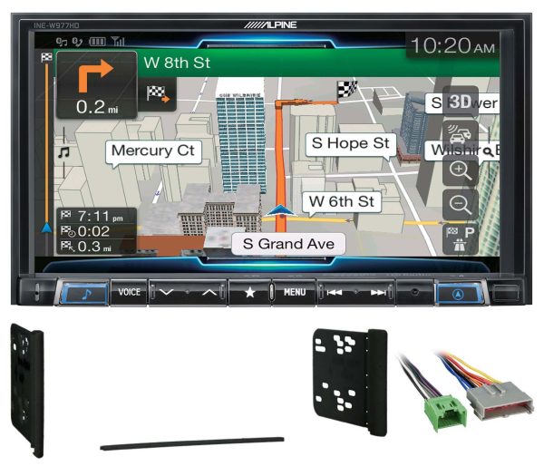 Alpine 7” Bluetooth w Navigation GPS Carplay For 1995-1997 Ford Explorer Discount