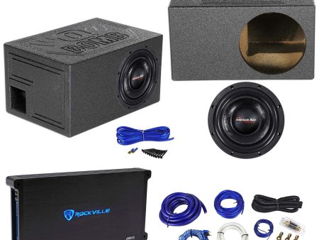 American Bass HD10D1 HD 10  3000w Subwoofer+Amplifier+Vented Sub Box Enclosure Online Sale