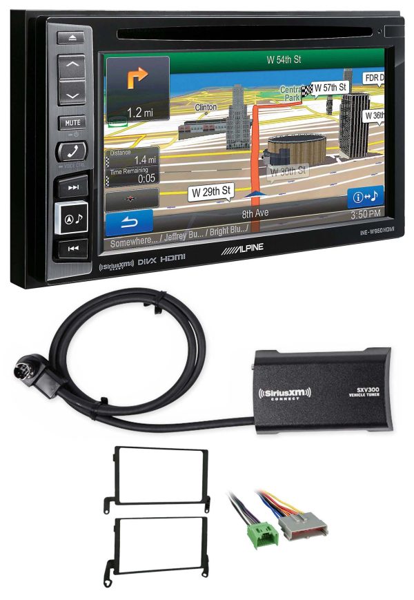 Alpine Bluetooth Receiver w Navigation GPS DVD XM For 1997-98 Ford Expedition For Sale