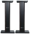 (2) Rockville 28  Wood Studio Monitor Speaker Stands For Presonus R65 Monitors For Discount