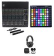 Mackie 1604VLZ4 Analog Low-Noise Mixer w  16 ONYX Preamps+Launchpad+Headphones For Cheap