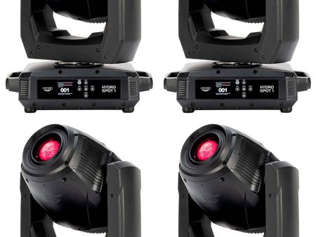 (4) American DJ Hydro Spot 1 Outdoor LED Wireless DMX Moving Head Spot Lights For Cheap