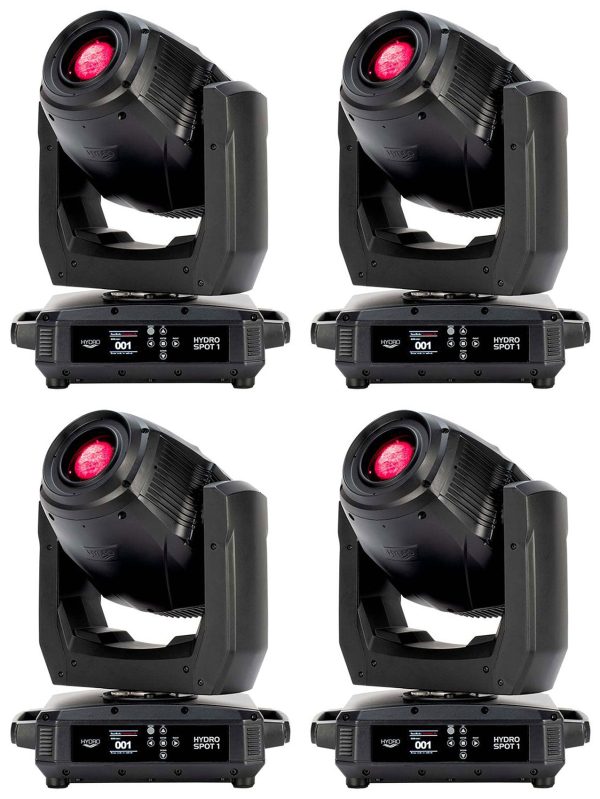 (4) American DJ Hydro Spot 1 Outdoor LED Wireless DMX Moving Head Spot Lights For Cheap