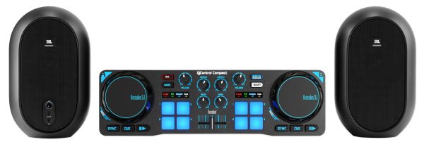 Hercules DJControl Compact USB 2-Deck DJ Controller Mixer+2 JBL Monitor Speakers For Cheap