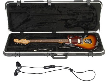 SKB 1SKB-62 Jaguar Jazzmaster Hard Electric Guitar Case + Free Bluetooth EarBuds For Sale