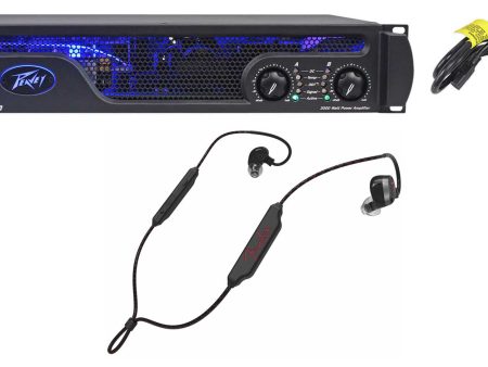 Peavey IPR2 3000 Lightweight Class D Professional Power Amplifier+Fender Earbuds Online Sale