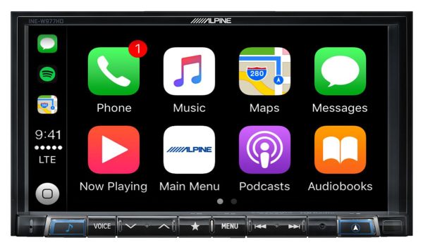 Alpine 7” Bluetooth Receiver w Navigation GPS Carplay For 2005-2006 Ford Mustang Hot on Sale