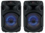 (2) Technical Pro BOOMPACK8 8  Powered Wireless Rechargeable Bluetooth Speakers Sale