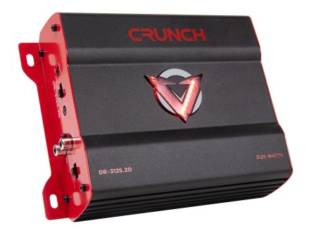 Crunch DR-3125.2D 3125 Watt 2-Channel Amplifier Class D Car Audio Amp Online