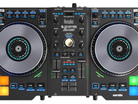 Hercules DJControl JogVision USB Serato DJ Controller+Audio Technica Headphones For Cheap