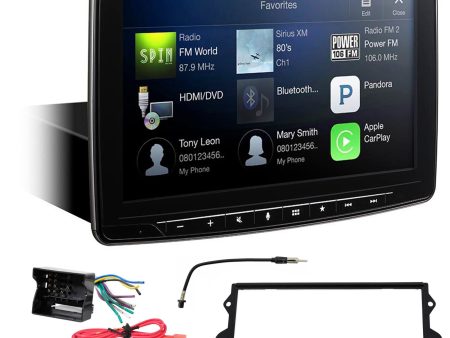 Alpine 9” Digital Media Bluetooth Receiver w  CarPlay For 02-06 Mini Cooper Supply