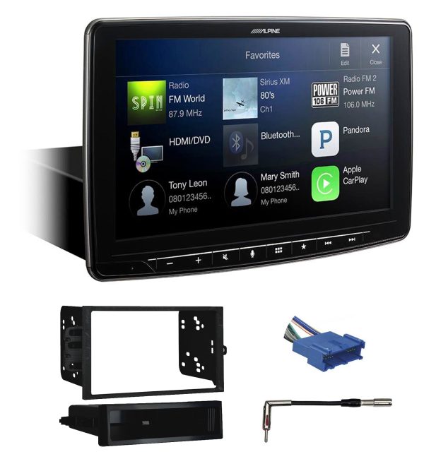 Alpine 9” Media Bluetooth Receiver w  CarPlay For 1997-98 Oldsmobile Regency Online now