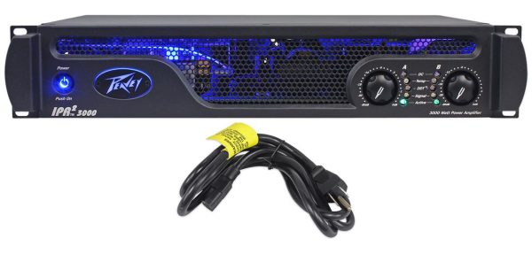 Peavey IPR2 3000 Class D Professional Power Amplifier 3,000 Watt Amp+Blue Mic For Sale