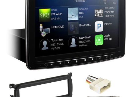 Alpine 9” Digital Media Bluetooth Receiver w  CarPlay For 03-06 JEEP WRANGLER TJ Supply