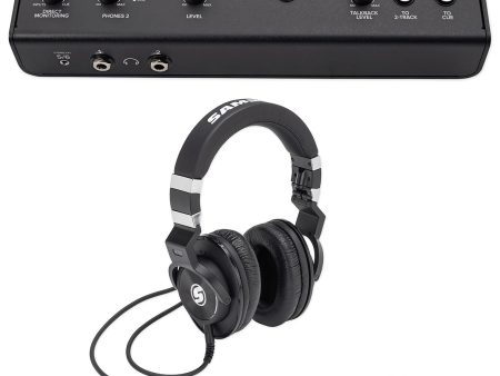 Mackie Big Knob Studio + Plus Monitor Controller+Samson Lambskin Headphones For Cheap