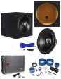 Hifonics HFX12D4 12  800w Car Subwoofer+Sealed Sub Box+Mono Amplifier+Amp Kit Hot on Sale