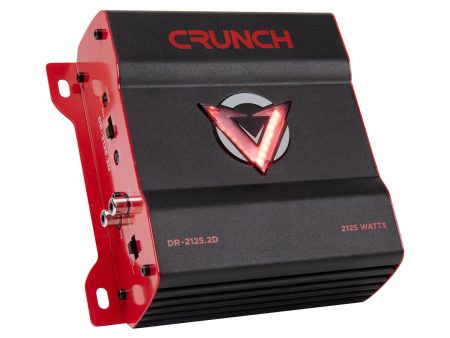 Crunch DR-2125.2D 2125 Watt 2-Channel Amplifier Class D Car Stereo Amp Online Sale