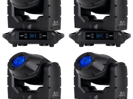 (4) American DJ HYDRO BEAM X1 Outdoor LED Wireless DMX Moving Head Beam Lights Fashion