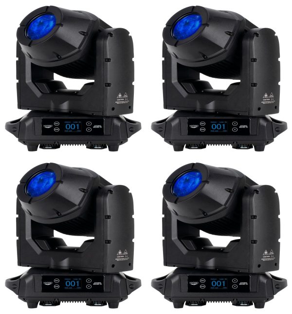 (4) American DJ HYDRO BEAM X1 Outdoor LED Wireless DMX Moving Head Beam Lights Fashion