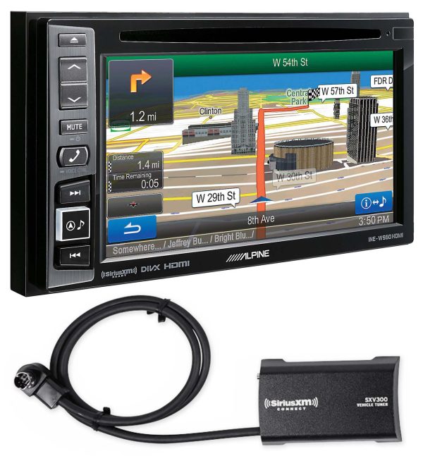 Alpine Bluetooth Receiver w Navigation GPS DVD XM For 1997-98 Ford Expedition For Sale