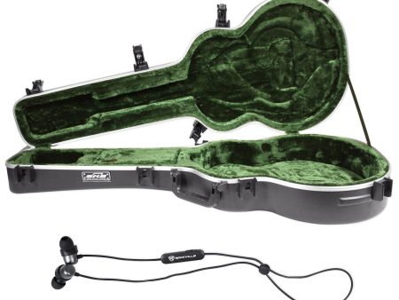 SKB 1SKB-20 Universal Jumbo Acoustic Guitar Hard Case+Free Bluetooth EarBuds on Sale