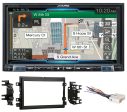 Alpine 7” Bluetooth Receiver w Navigation GPS Carplay For 2005-2006 Ford Mustang Hot on Sale