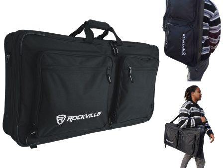 Rockville DC27 Padded DJ Bag Backpack Fits Behringer Poly D For Discount