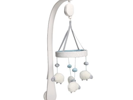 Mamas and Papas Farm Musical Mobile - Blue & White Hot on Sale